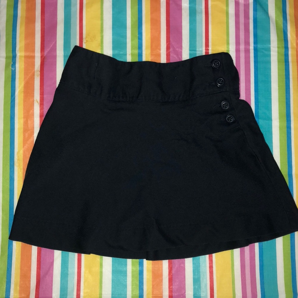 Lands’ End navy blue uniform skirt